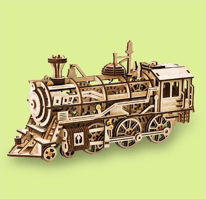 3Dウッドパズル 機関車