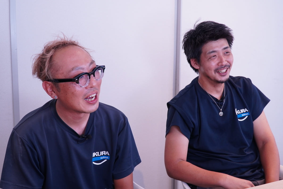 板金と塗装で、自動車の外装を修理